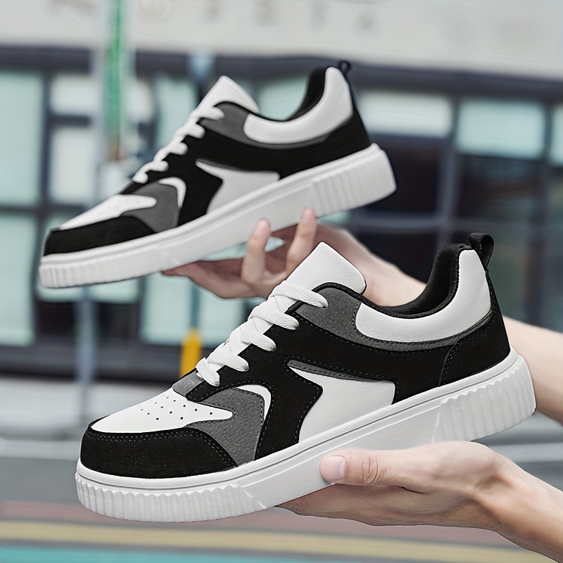 mens skate shoes with good grip lace up sneakers mens footwear men s shoes temu details 4